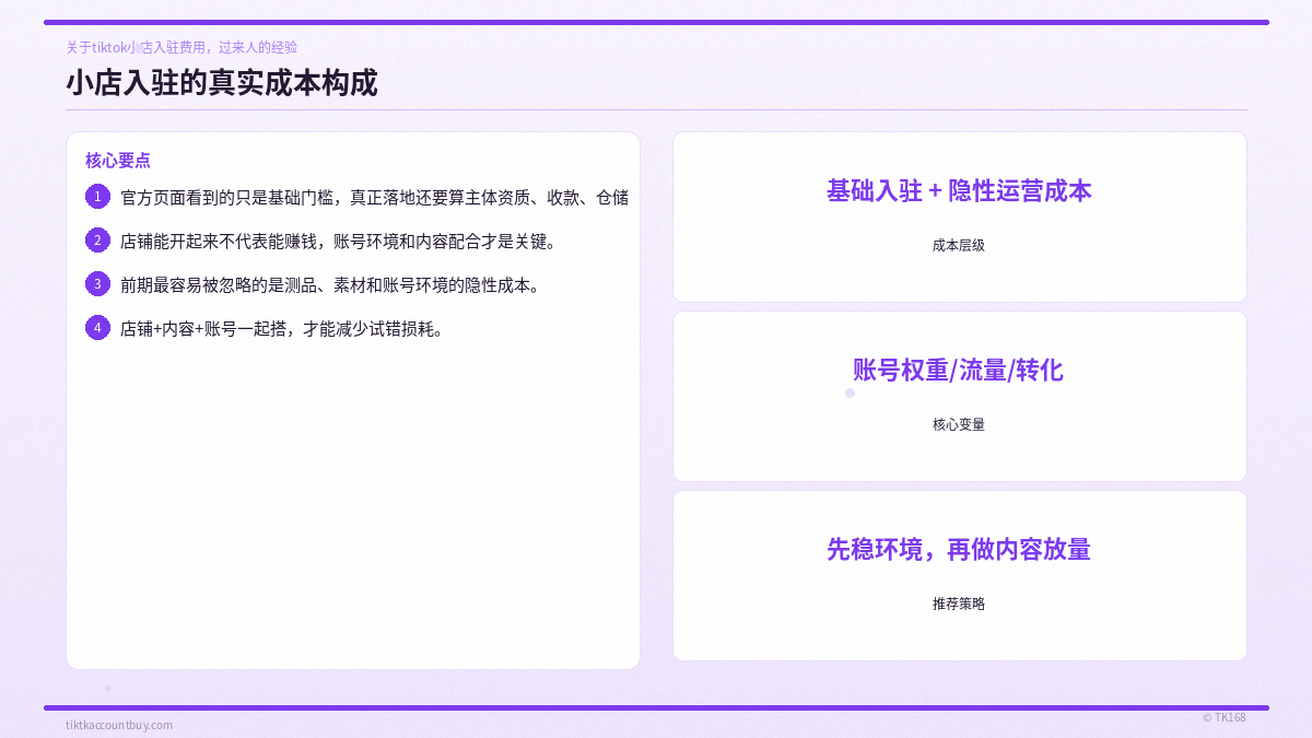 小店入驻的真实成本构成 小店入驻的真实成本构成