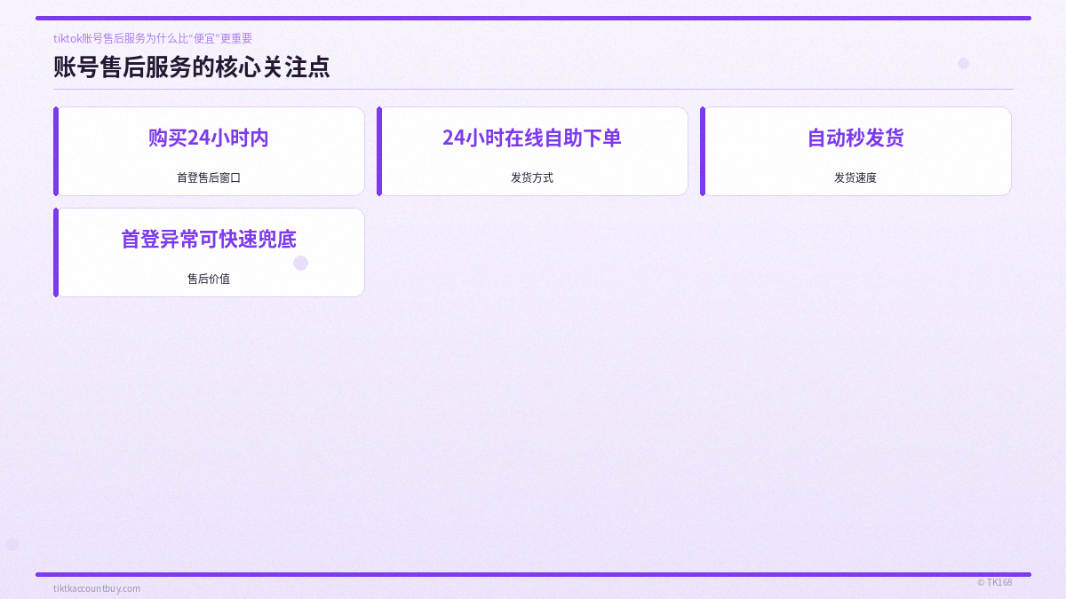 账号售后服务的核心关注点 账号售后服务的核心关注点